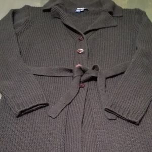 Bisou Jeans Womens Knit Black Cardigan size med